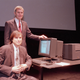 FYI: That’s not Sculley behind Jobs, but David Norman, former president of computer retailer Businessland.